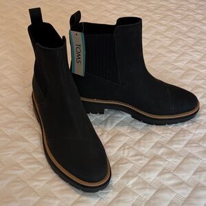TOMS Black Chelsea Boots